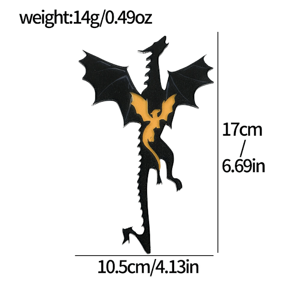 Anime Black Dragon Bokmärken Collection Present för bokälskare Akryl bokmärke för män Kvinnor Lärare Vän Barn Marker Läsa SQ0576