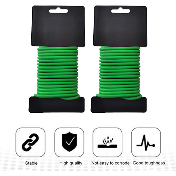 Have Twist Ties Soft Havearbejde Twist Wire Plant Support til klatreplanter Buske 2stk 3,5 mm*8m Twist Ties
