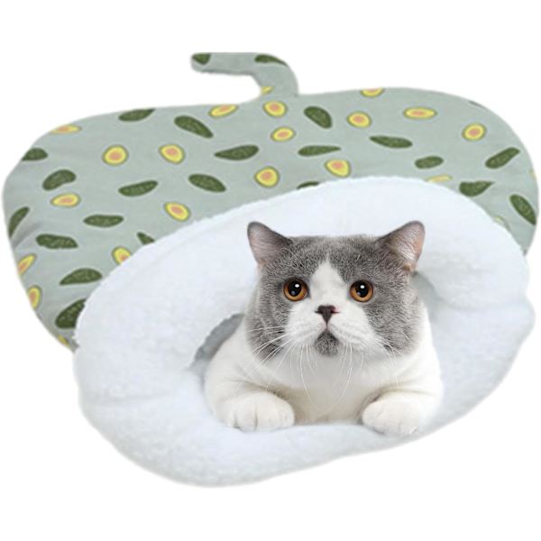 Blød Katteseng Hule Sovepose | Varmt Halvlukket Dyresofa til Katte & Små Hunde 26 x W 20 x H 20 cm