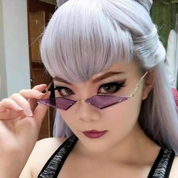 Game lol kda the baddest evelynn cosplay glasögon glasögon solglasögon rekvisita unisex