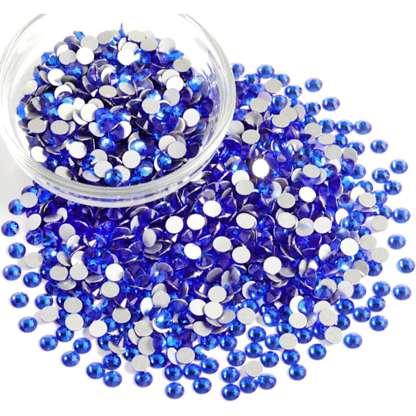 14400 st Royal Blue Platta Baktillsatser för DIY-hantverk, Safir, SS20, 4,6-4,8 mm Sapphire SS20/14400pcs