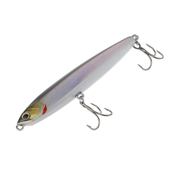 4st fiskebete 7,5 cm-2,95"/10g Bly Fiskbeten Nickel Jigging White