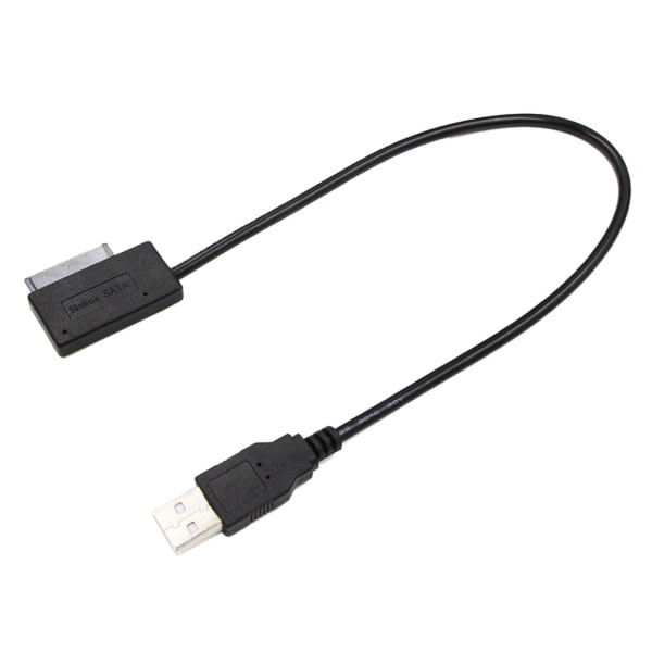 SQBB USB 2.0 Mini Sata II 7+6 13Pin Adapter Converter Laptop CD/DVD ROM Optisk enhet Datasladd Kabeladapter för bärbar dator