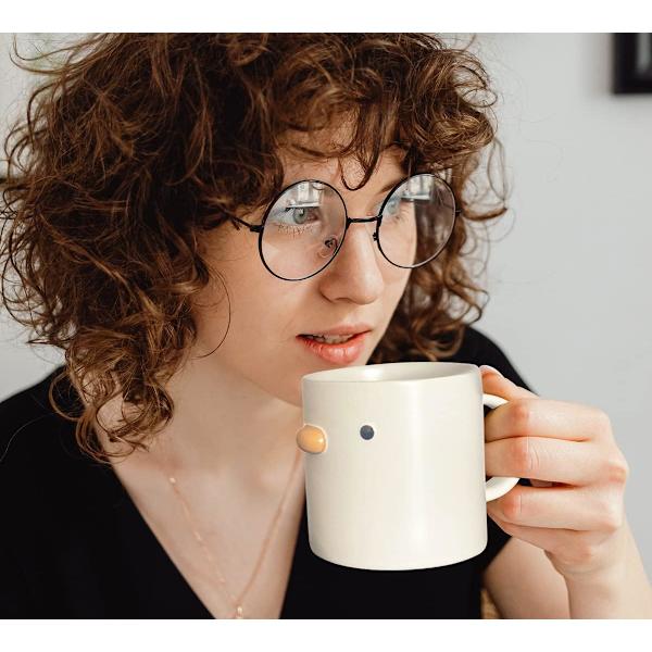 Söt Anka Kaffe Mugg, Handgjord Glasyr Kyckling Kopp, Säker Keramik Mjölk Latte Muggar, 14oz Söt Te Kopp. Bästa Presenter För Kaffe & Mugg Samlare