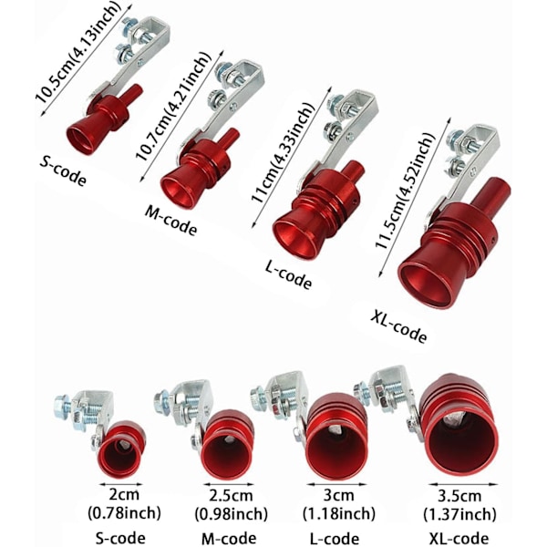 Turbo Whistle for Eksos, Lydforsterker for Bil eller Motorsykkel S