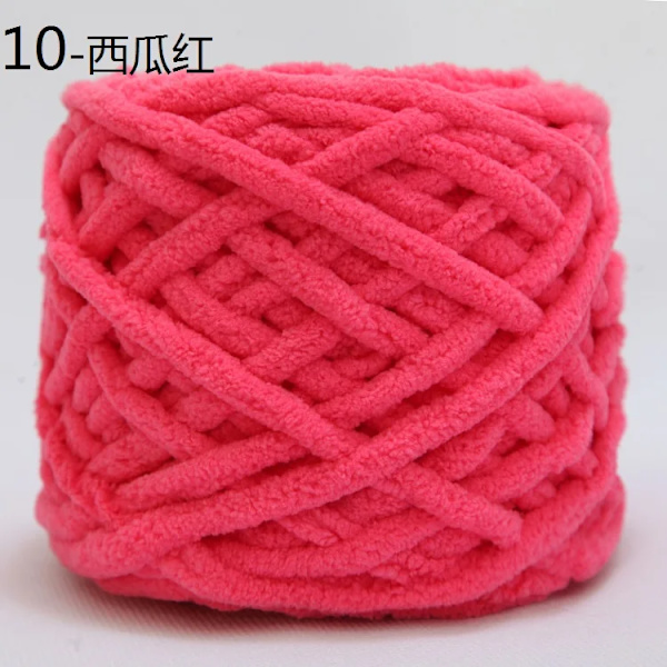 100g Chenille Scarf Tråd för stickning Gör-det-själv-material Färgglatt handstickat garn för handstickning Virkat tjockt ullgarn ull 10