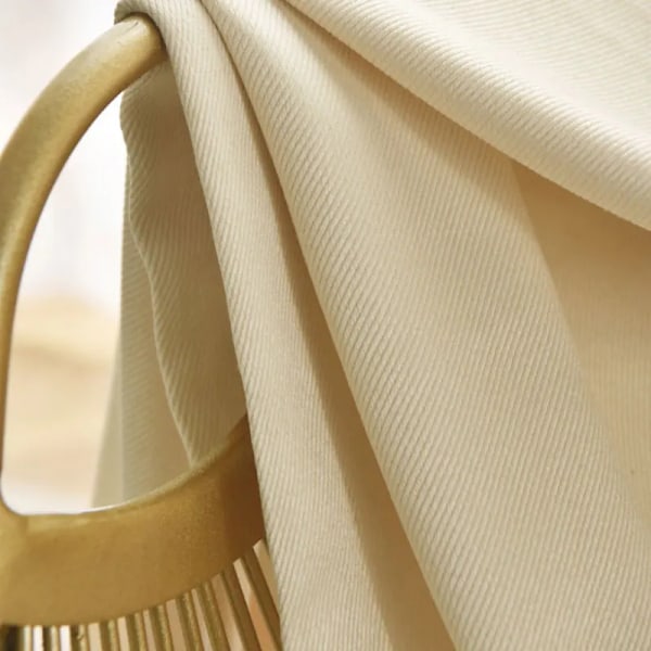Ensfarvet skygge og termisk isolering skillevægsgardin, garderobegardin, soveværelse og stue dørgardin beige B100cm x H200cm 1 stk.