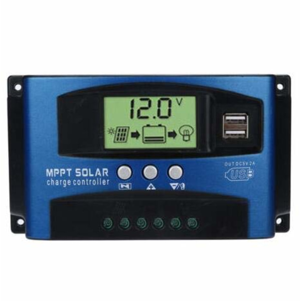 40 A-100 A 12/24 V Solpanelregulator Ladningsstyring MPPT Autofokus Sporing