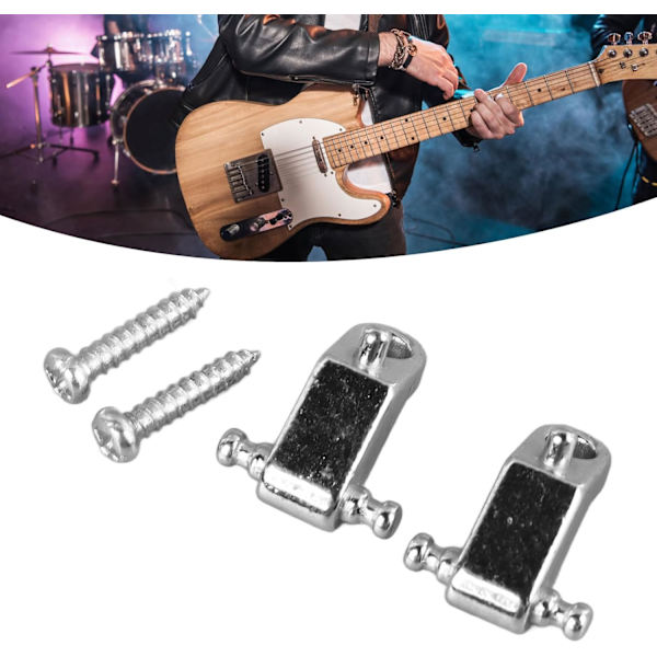 Guitar String Retainer, Tree Standard Roller String Guides Metal Elektrisk Gitarr String Guide Retainer Byte (Silver) Silver