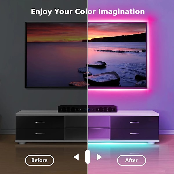 Tejp Bluetooth USB LED-valonauha 5050 SMD 5V USB RGB-lamput Joustava LED-valo Teipinauha RGB Itsekiinnittyvä TV Työpöytä Diodi 1m