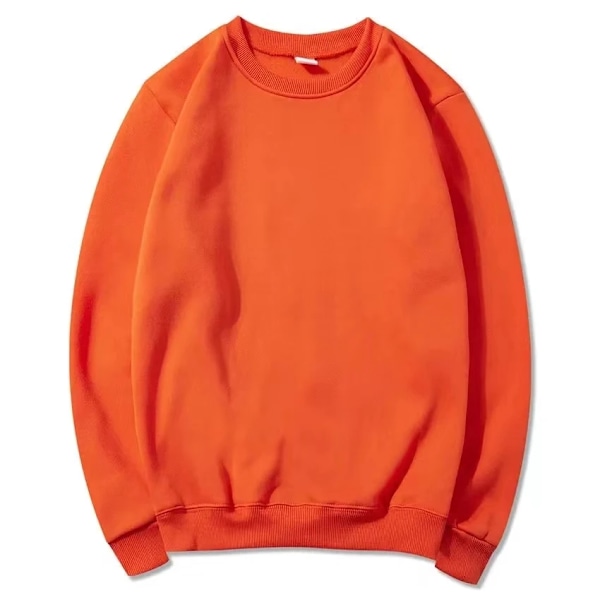 2023 Våren Och Hösten Mode Märke Solid Färg Rund Hals Lång Ärm Tröja För Män Och Kvinnors Mode Case Sportskjort Blue XXL