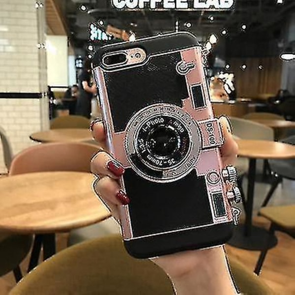 CQBB 3D retro kamera stil iphone case(silver)