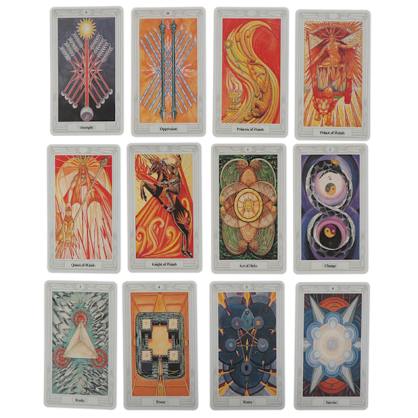 78 kortin egyptiläinen myyttinen ennustus Aleister Crowley Thoth Tarot monivärinen Multicolor one size