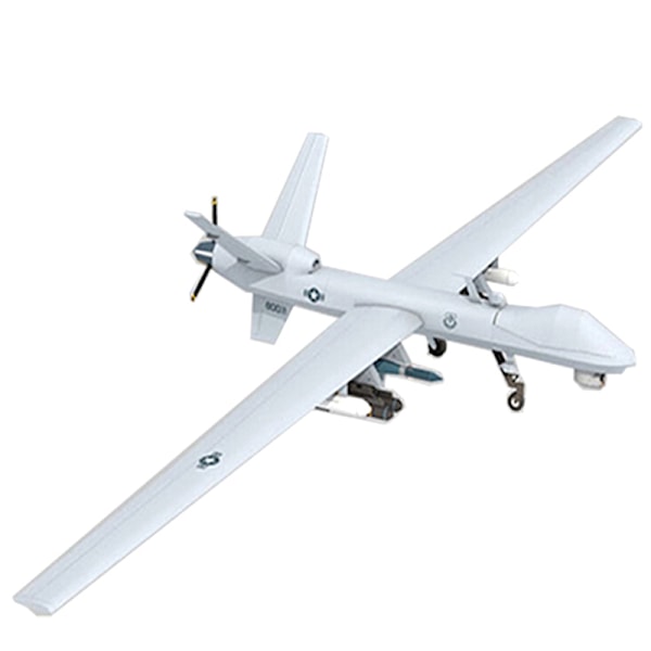 1:32 Amerikansk MQ-9 Reaper rekognoseringsflygplan DIY-pappersmodell White One Size