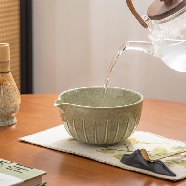 Matcha-set - Set om 7 - Matcha startkit - Matcha-visp - Det perfekta setet för traditionell matcha - Bambu - Vackert förpackat - B