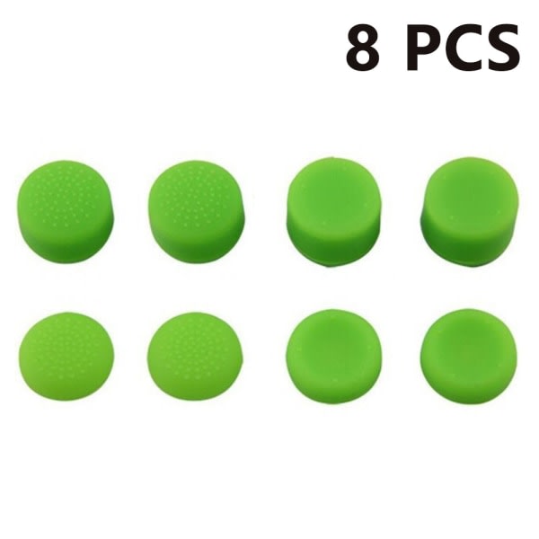 CQBB 8-pack silikonkontrolltillbehör Hudersättningsdelar, halkfri cover med cover – grönt