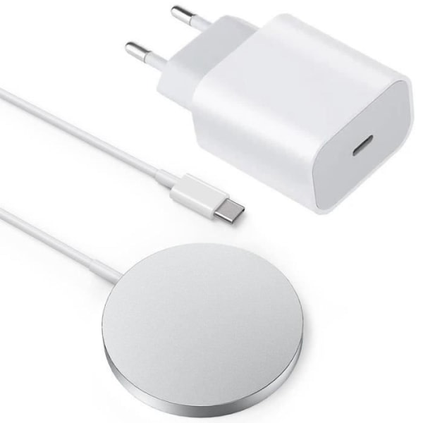 CQBB 25W PD vegglader + rask trådløs lader for Samsung Galaxy S23 Ultra S22 Plus S21 S20 S10 S9 S8 - Induksjonslader
