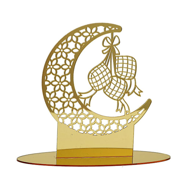 Eid Akryl Måne Stjerner Ornamenter Desktop Dekorative Håndverk Materialer