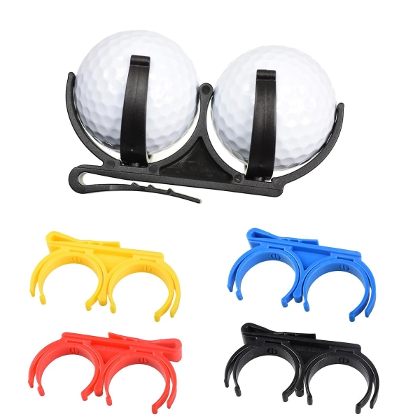 Förvaringsväska för minigolfbollar Midjepåse Behållarhållare 2 bollar Golfbollshållare Midjebälte Organizer Golfbollklämma Golfbollshållare
