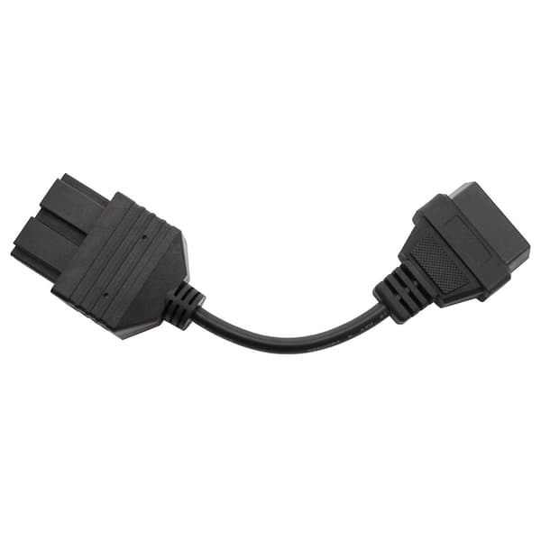 OBD2-kabel til Kia 20-pin til 16-pin OBD2 Diagnostisk værktøj Scanner Kodlæser Adapter Bilforbindelse black-max black