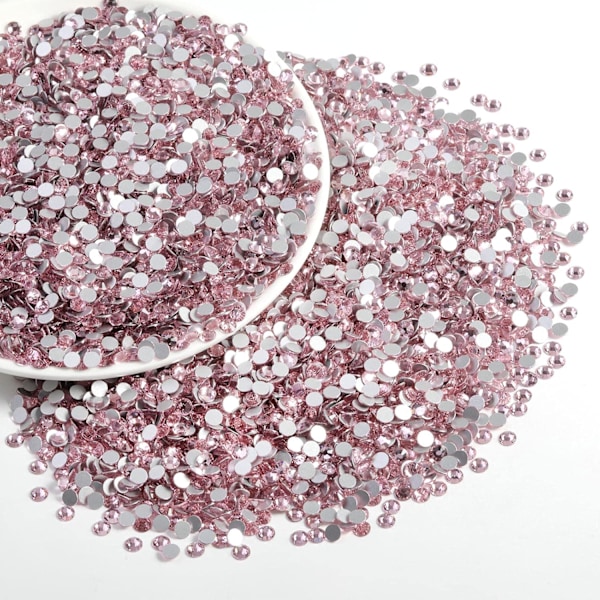 14400 stk. Lyse Rosafarvede Flade Rhinestones til Håndværk, SS10, 2,7-2,9 mm Lt.Rose/Lt.Pink SS10/14400pcs