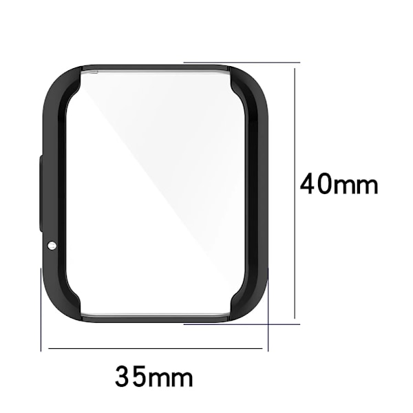Elektropläterad Tpu Skyddslå För Redmi Klocka 2 Lite Full Skärmskydd Shell Bumper Täckt Transparent Redmi Watch 2 Lite