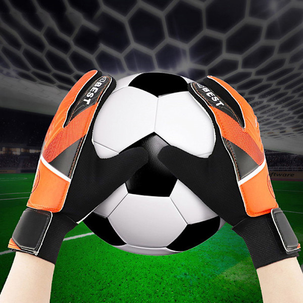 1 par fodboldmålmandshandsker til børn, anti-kollision, orange L Orange Orange L