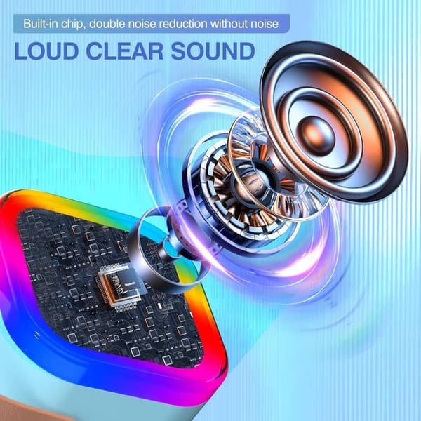 Bluetooth-högtalare - Bärbar Bluetooth-karaokehögtalare - Blå