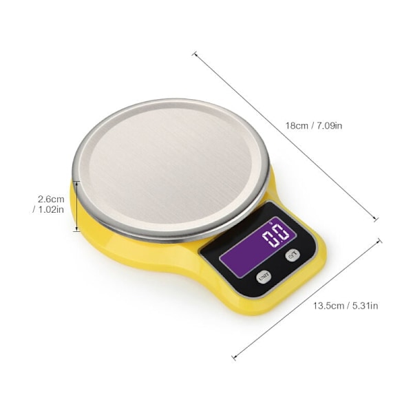 Elektronisk köksvåg - Bärbar digitalvåg (3 kg/0,1 g)
