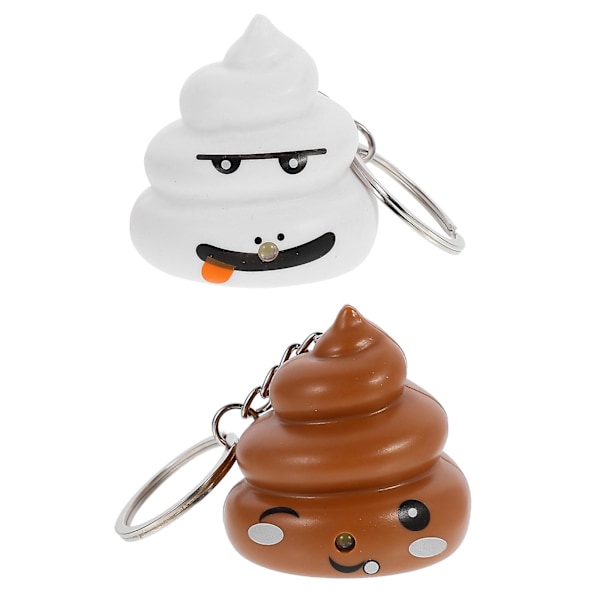 2st Poop Design Nyckelringar Kreativa hängande hängen Nyckelringar Ornament