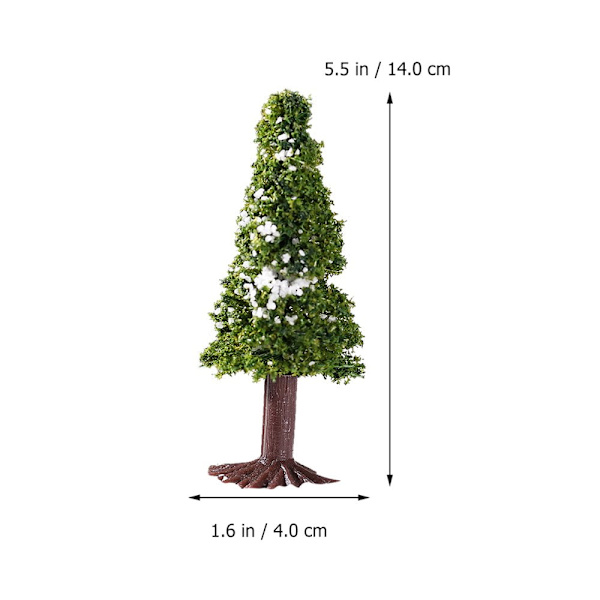 15 st Trädavdelning Woodland Scenics Miniatyr Dickens Bas Julgran Figurer Tillbehör 12,5 cm * 4 cm