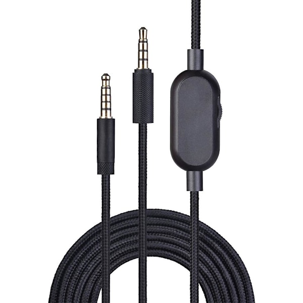 Kabel for Astroa10 A40 Gaming Headset flettet med volumkontroll Mute Clip [DB] Blå Blue