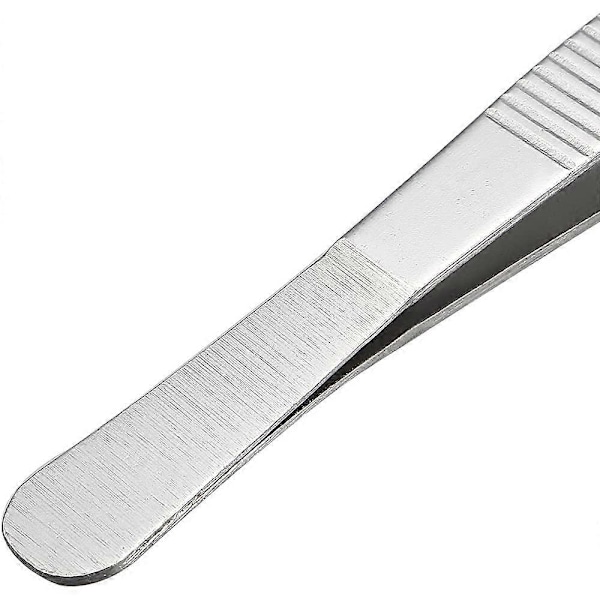 20 cm / 8 tuuman ruostumattomasta teräksestä valmistettu pinsetti, jossa on 60 asteen kulma ja hammastettu pää, ammattimainen monikäyttöinen pinsetti