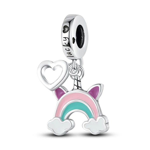 925 Sterling Sølv Kat Og Hund Serie Bedste Ven Hængende Fit Original Pandora Armbånd Charms Perle Halskæde Diy Fe Fe Fe Fe Fe Fe Fed Smykker SMC3821