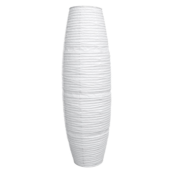 1 st papper lampskärm sänglampa skärm sovrum lampskärm Golvstående cover för hemhotell [dB} Vit 130X32cm White 130X32cm