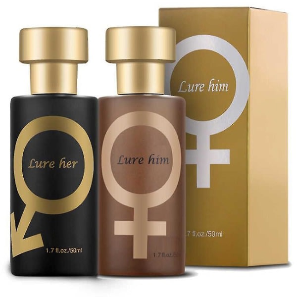 SQBB Golden Lure Parfym, Feromone Parfym Spray För Kvinnor För att Attrahera Män, Lura Hennes Parfym För Män, Lure Him Parfym För Kvinnor Men