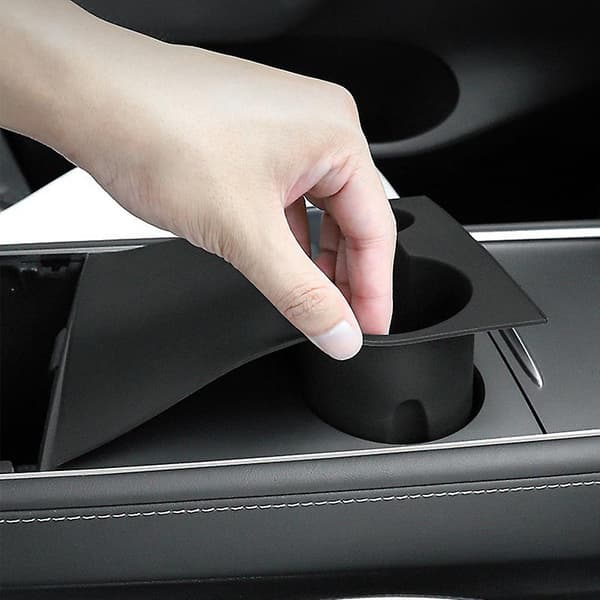 Tesla Model 3 Model Y Senterkonsoll Koppmatte For Model3Y Silikon Anti-skli Koppholder Tilbehør| |-max