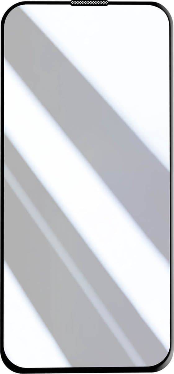 Passer til Apple iPhone 15 Pro hærdet glas, fuld lim 5D fuld vedhæftning, sort affaset