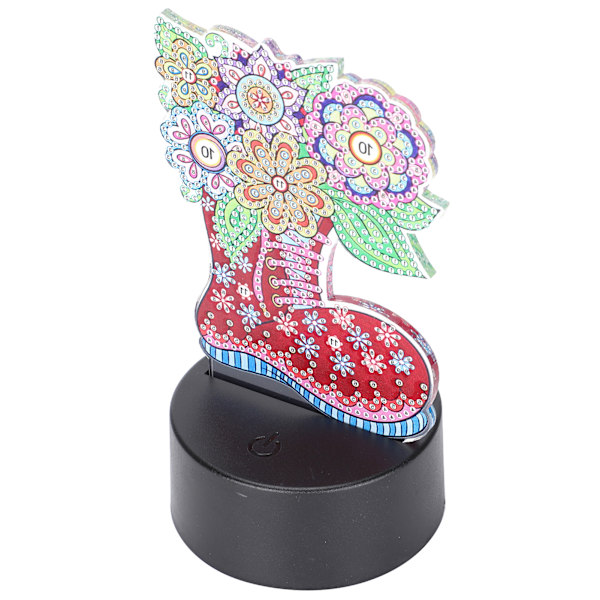 Diamantmålning LED-ljus Smart Touching Sensor 3D USB Jul DIY Heminredning