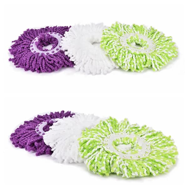 NYHET Magic Replacement Refill 360° Spin Cleaning Pad Mikrofibermopphuvud grønn