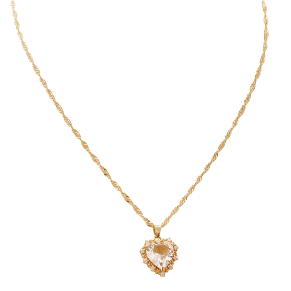Europeiska och amerikanska smycken Fulla diamanter Zirkon Kärlekshalsband Kvinnliga romerska Estetisk nyckelbenskedja Nischhalsband Vit