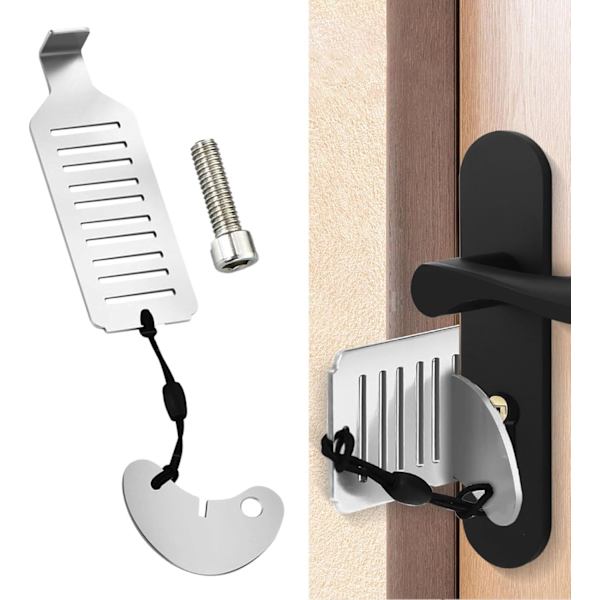 Resedörrlås | Reselås Home Security Defender Extra Dörrlås | Bärbara och robusta dörrlåslås för hemlägenhetshotell