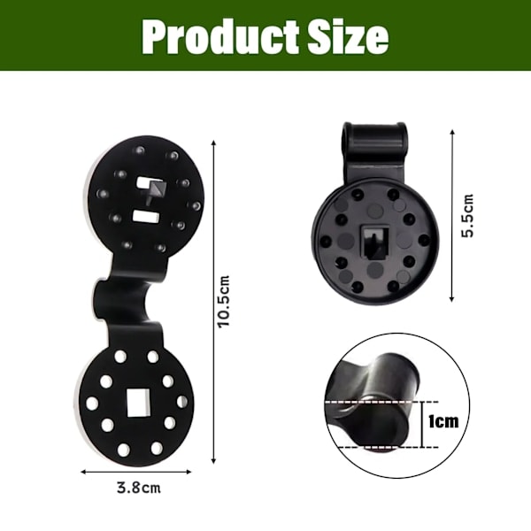 5-100 stk Markise Plastikklemmer Udendørs Skygge Stof Netklemme Camping Haveværktøj Havebygninger Hegn Net Fixklemme Markise Krog Bøjler Biger 100pcs