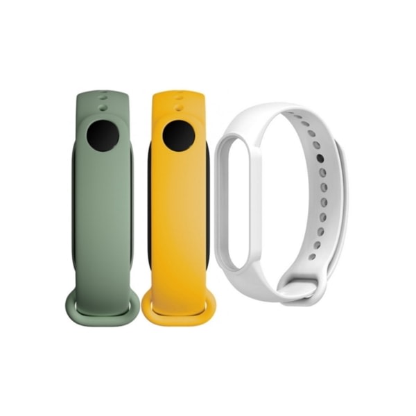 CQBB Sportpaket Xiaomi Mi Smart Band 6 (beige, gul och grön)