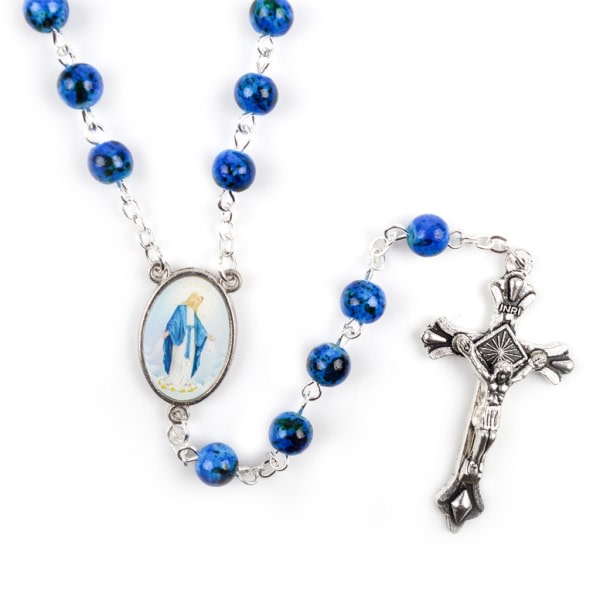 Mary Jesus hänge halsband för kors hänge halsband för kreativt radband halsband metall kedja smycken för kvinnor null - 1