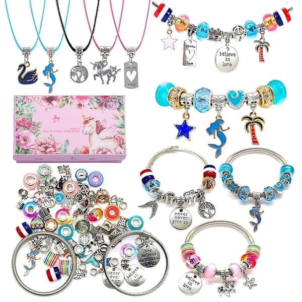 Armbandstillverkningssats Smyckestillbehör Pärla Enhörning/Sjöjungfru C