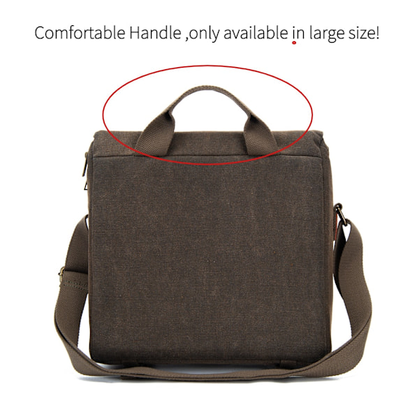 CADeN DSLR Kameraväska Casual Vattentålig Canvas Sling Kameraväska för Canon Nikon Sony Stöttåligt Objektivfodral för Fotografering Utomlands Overseas N1 Small