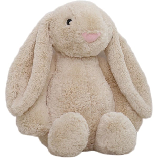 Kaninplysch, Mjuk Plyschkaninleksak, Bedårande Kramgo Gåva för Barn, Flickor, Pojkar (Bonnie Kanin 40 cm) vit white 45cm