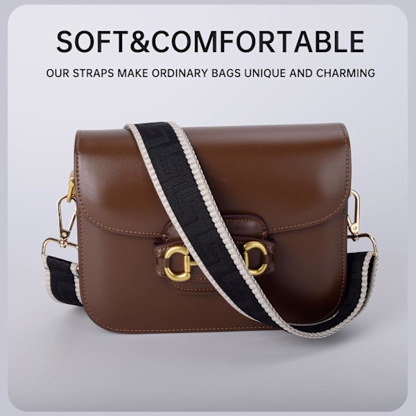 Taske Remme Udskiftning Crossbody Taske Rem til Håndtasker Justerbare Brede Skulderremme til Kvinder Håndtasker
