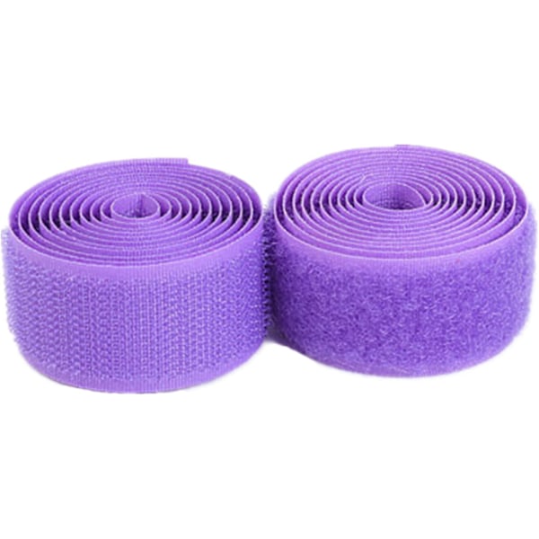 Sy fast kardborreband med krok och ögla, Kardborrband Sy på 25 MM, icke vidhäftande fästremsor(Lila, 25MM x 5Yards) Purple 25MM x 5Yards